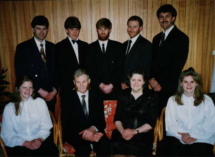 Familien Edith og Lars Gravdal.